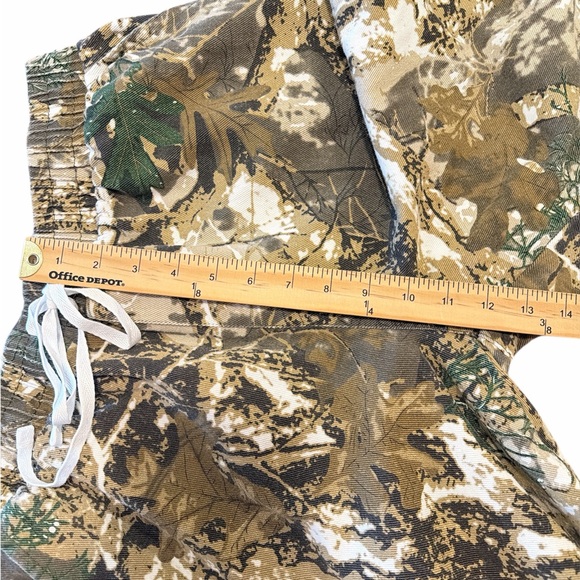 Camo Cargo Pants Size Large Brown Camouflage Wide Leg Pull On Style Relaxed Fit - Picture 14 of 15